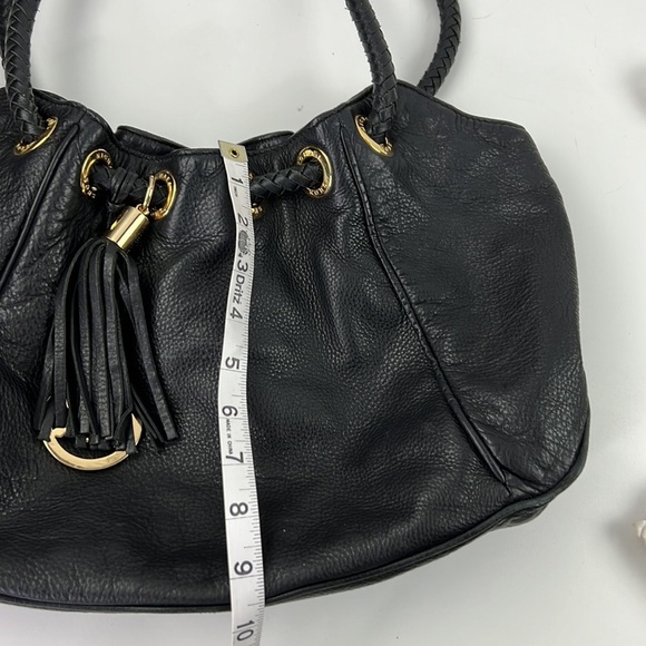 Michael Kors Black Grained Leather Hobo Shoulder  Bag - Picture 8 of 10